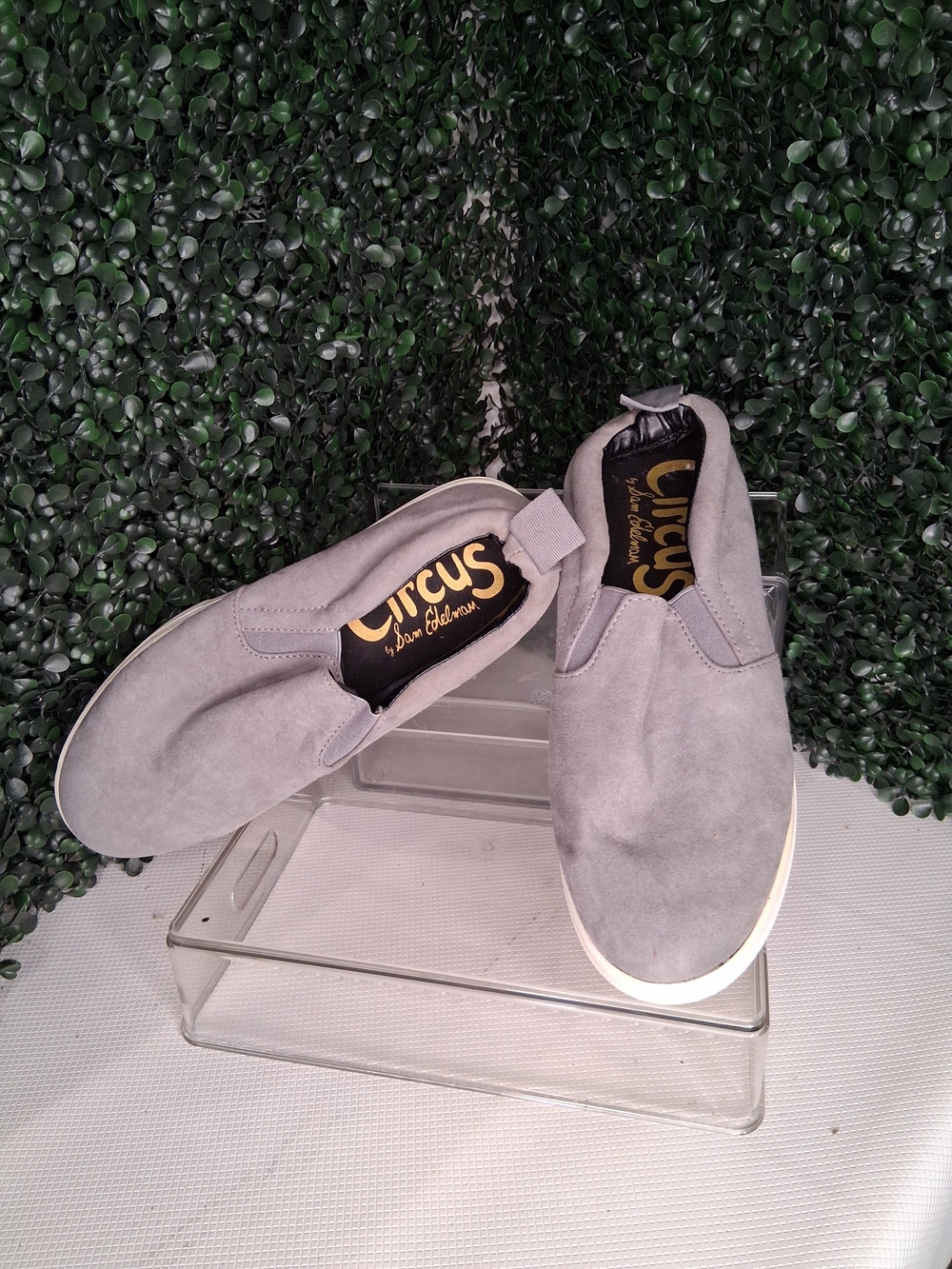 Circus by Sam Edelman Gray Suede Slip-On Sneakers